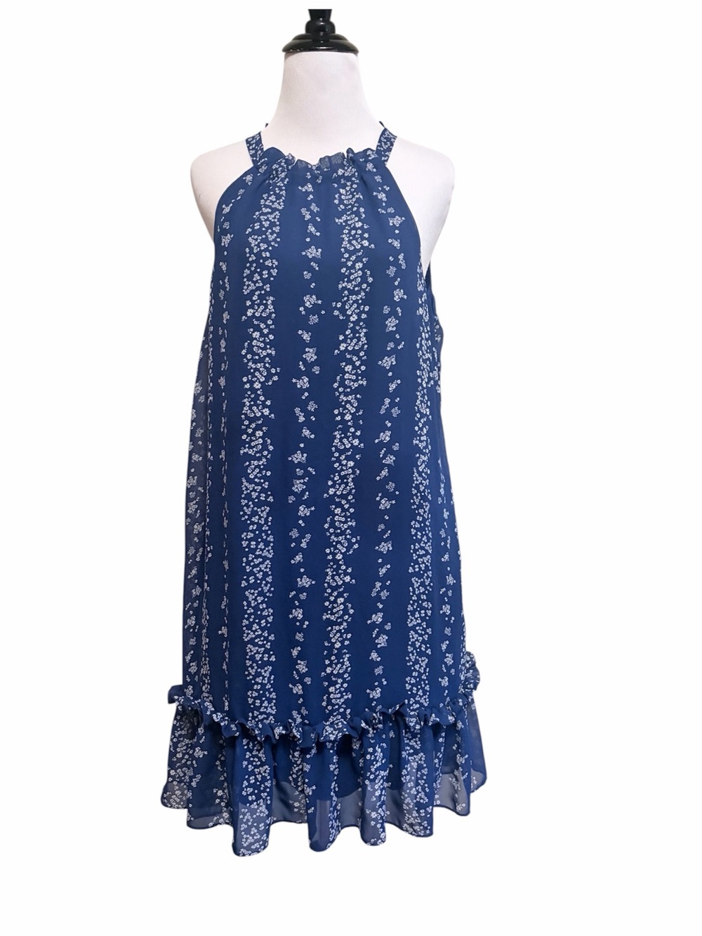 Bcbg Paris medium floral ruffle hem dress